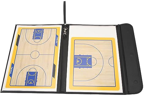 Basketball-Trainingstafel, tragbar, magnetisch, 2,5-fache Basketball-Strategieplatte mit Stift-Radiergummi für Basketball-Spiel