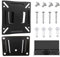 SMCEHEYA Monitor Wall Mount 14-24'' Universal Computer TV Wall Bracket Ultra Slim Fixed TV Wall Bracket with Max VESA 100×100 mm Max Weight 30lbs for RV Bedroom Gaming Room Small Monitor Mount Bracket