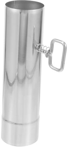 LOORGVEL Campingkocher Aufsatz Metallabzug Schlauch -feuerstelle Feuerumrandung Kochen Am Lagerfeuer Kamin Feuerlöscher Entlüften Ofen Rauchabzugskappe Campingkocher Jet Silver Rostfreier Stahl