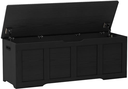 Timberer 47.2 Storage Chest Extra Large Storage Bench with 2 Safety Hinges