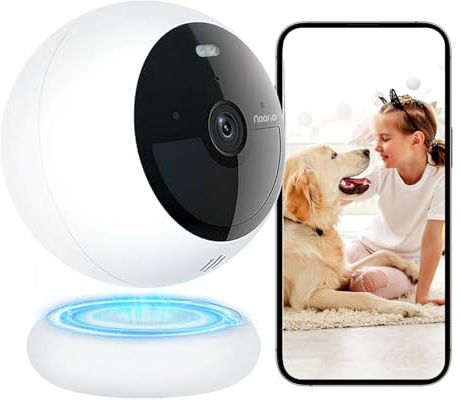 Noorio Security Camera Outdoor Wireless Battery Powered with Magnetic Mount