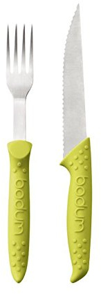 Bodum BISTRO Barbecue Steakbesteck Set Grün 4tlg K11340-565