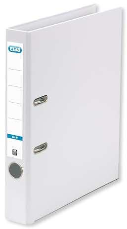 Elba Premium Akten-Ordner A4, smart Pro plus, 5 cm schmal, Kunststoff Ordner, weiss 1 Stück