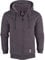 Island Trading Mens Cotton Padded Borg Fleece Sherpa Lined Full Zip Up Hoodie Sweatshirt Jacket X Large Charcoal
