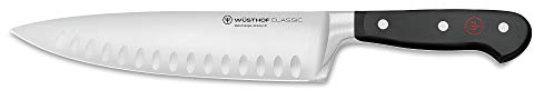 WÜSTHOF Classic Kochmesser 20 cm mit Kullenschliff, Schwarz,silber