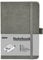 Mlife A6 Klein Journal Notizbuch, 192 Seiten, A6 Notizbücher Mini Hardcover mit elastischem Verschlussband und Falttasche (Grau)