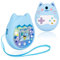Meetikar Silikonhülle Kompatibel mit Tamagotchi Pix Virtual Pet Game Machine, Schutzhülle für Tamagotchi Pix mit Finger Lanyard, Soft Cover für Tamagotchi Pix Pet Toy (Blau)