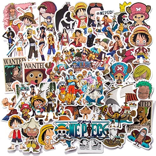 100pcs Anime Stickers -Waterproof Anime Stickers for Kids Teens Adults Vinyl Laptop Stickers for Water Bottles Luggage Skateboard Decals Graffiti Patches