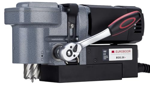 Euroboor ECO.36+ EU2 Perceuse Magnétique - Forets Circulaires Max. 36 mm - Tension d'Alimentation 220-240 Volt, Fréq. 50-60 Hertz - Connecteur EU - Rotation Horaire