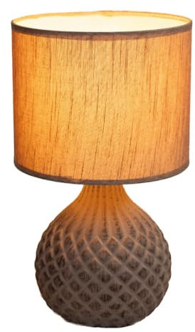 Luxus Tischlampe Paris - Rot - H34xØ20 - Armatur E27 - Keramik - Tischlampe Schlafzimmer - Tischlampe Wohnzimmer - Schreibtischlampe