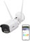 ZOSI 5MP WiFi Security Camera Outdoor with 3K Full Color Night Vision, F1.0 Large Aperture, 1/1.79 Image Sensor, Smart Warm Light, Human/Vehicle Detection, C186A CCTV Camera