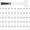 100 PCS Nail Polish Brushes Disposable, Soft Nail Varnish Brushes Disposable, Dip Nails Powder Liquid Brush Replacement Set, Flat Head Brush Design Nails Kit for DIY Nail Art Supplies (Black)