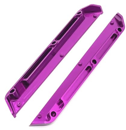 Für WLtoys 124016 124017 124018 124019 124007 Upgrade Für Chassis Für Rand Schutz Metall Upgrade Teile RC Crawler Auto Lkw Für Buggy RC Rahmen Chassis(PURPLE)