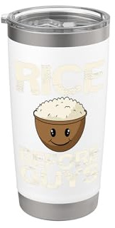 Funny Kawaii Rice Bowl Rice Before Guys Anime Stainless Steel Insulated Tumbler