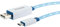 Schwaiger LKL100M 532 leuchtendes Micro-USB Sync/Ladekabel (0,8 m) weiß