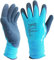 5 Pairs Blue Aqua Waterproof Fully Latex Coated Nylon Safety Work Gloves (XL)