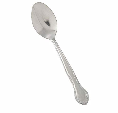 Winco 12-Piece Elegance Teaspoon Set, 18-0 Stainless Steel,Silver