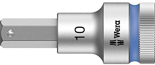 Wera 05003825001 8740 C HF ZYKLOP BIT SOCKET WITH 1/2 DRIVE WITH HOLDING FUNCTION 10 X 60 MM