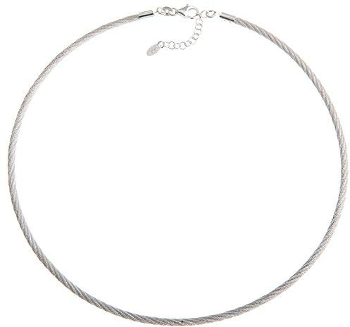 Fashion Omega Halsreif 3mm - Länge 40cm - echt 925 Silber