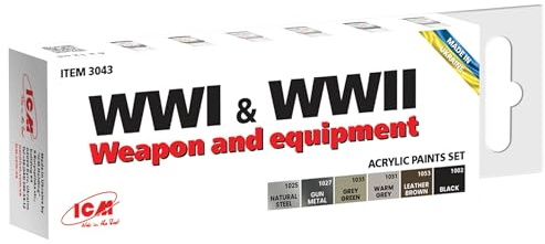 ICM Farbset - WWI & WWII Waffen und Ausrüstung