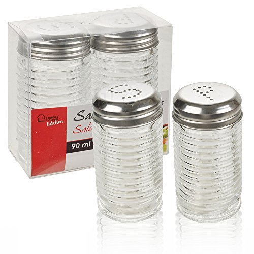 9cm Glass Salt & Pepper Set