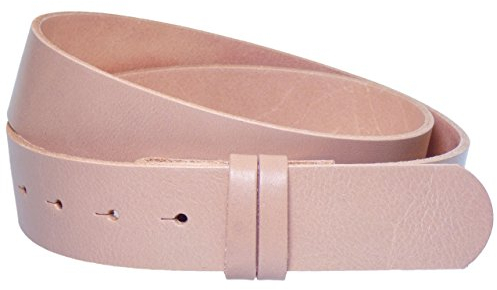 Luca Kayz Damen-Ledergürtel Wechselgürtel ohne Wechselschnalle CALVADOS 4cm old pink altrosa Bundweite 100cm