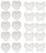 SGerste 2 x 10 Formen (Herz-Schmetterling) Teelichtgläser aus transparentem Kunststoff für Kerzenherstellungs-Set, Teelichthalter, Becher-Set für Partys, Hochzeiten, Veranstaltungen, Teelichtgärten