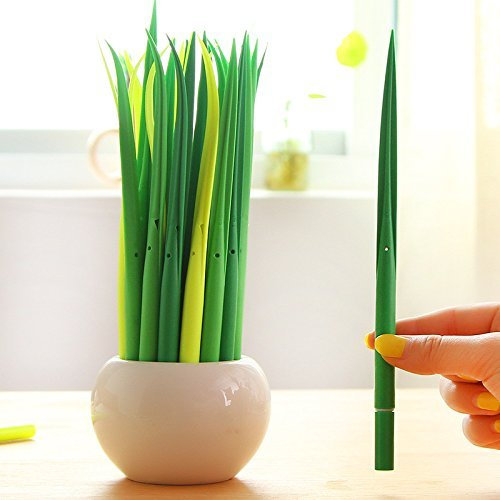 Aeromdale Kawaii Gras Gel-Stifte für Schreibwaren, Papelaria-Stift, 12 Stück