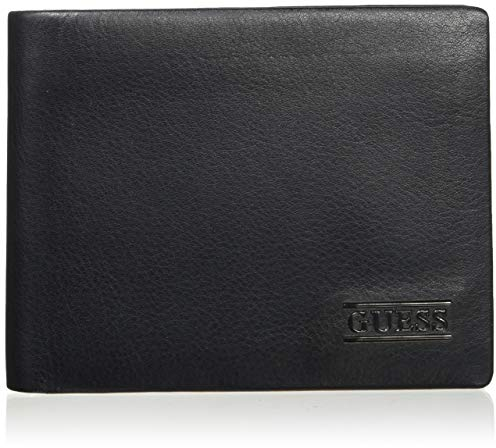 Guess Herren New Boston Billfold W/Coin Pkt Geldbörse, Schwarz (Black), Einheitsgröße