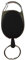 Portachiavi allungabile JoJo, cordino badge JoJo con molla forte e cordino antistrappo (75 cm), portachiavi – 4 colori (nero)
