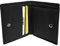 LOLUNA® Porte Monnaie Cuir véritable Compact et spacieux pour pièces, Billets et 2 Cartes bancaire, Homme et Femme Existe en Plusieurs Couleur (Noir)