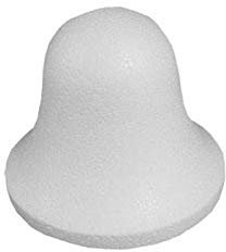 CREATIV DISCOUNT Styroporform, Glocke, 7 cm, 1 Stück