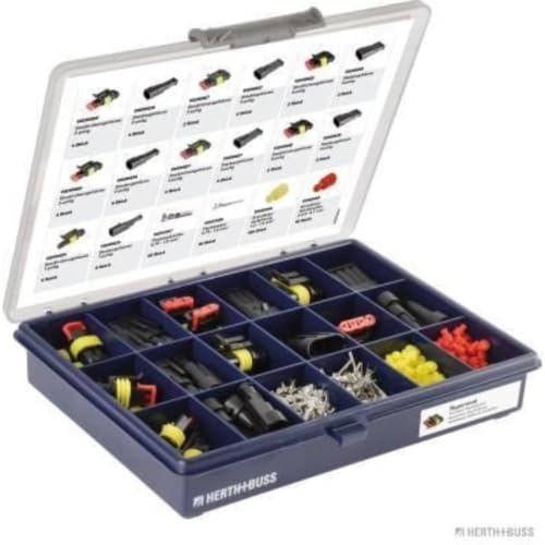 HERTH+BUSS ELPARTS 54290050 Sortiment Steckgehäuse mit Dichtungen mit Crimpverbinder Superseal schwarz