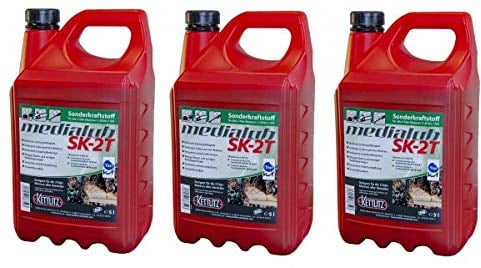 3 x 5 Liter KETTLITZ-Medialub SK-2T Alkylatbenzin für 2 Takt, Zweitaktmotoren, KWF Geprüft