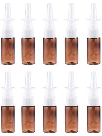 Artibetter 10 Stücke Leere Nasenspray Flasche Nachfüllbare Zerstäuber Plastik Sprühflasche für Make-Up Wasser Parfüm Ätherische Öle 15 ml
