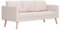 Tidyard Schlafsofa Mit Rückenkissen & Sitzkissen, 3 Sitzer Sofa Couch 168 x 70 x 73 cm,Küchensofa, Bettsofa Schlafsofa Polstersofa Couchgarnitur Creme
