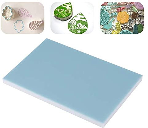 Stempel-Schnitzblock für DIY Handwerk, Weicher Linoleum-Block zum Schnitzen, Minzgrün, für Anfänger und Profis, Drucken und Stempelherstellung