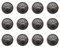 HEALLILY 30 Stücke Vintage Antike Metall Blazer Knöpfe Mit Schaft für Mäntel, Jacken, Hemden, Anzüge, Hosen - Runde Nähknöpfe für DIY Handwerk 18Mm (Schwarz)