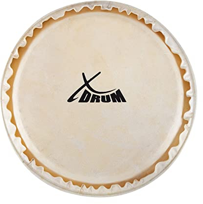 XDrum Bongo Fell 7 - Natur-Fell für Bongo-Trommel - Durchmesser: 7 Zoll (ca. 178 mm) - Natur