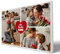 wandmotiv24 Leinwandbild 260 g/m ² - Foto-Collage mit 3 Fotos - Fotogeschenk - Geschenk für die Mutter - Kunstdruck querformat 30x20cm (BxH) - Für die Beste Mama - M0004