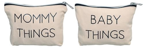 Pearhead Mommy & Baby Segeltuch-Taschenset passende Reiseetuis Mommy Travel Case Baby Travel Case