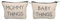 Pearhead Mommy & Baby Segeltuch-Taschenset passende Reiseetuis Mommy Travel Case Baby Travel Case