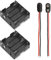 2 Piezas Portapilas para Caja de Almacenamiento de batería de plástico con Interruptor de Encendido/Apagado y Conector Clip de la batería 9V