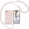 Nupcknn Liquid Silikon Handykette Hülle für iPhone XR Hülle Silikon Necklace(abnehmbar) Hülle mit Kordel zum Umhängen Handy Schutzhülle mit Band (Rose Gold, 6.1)