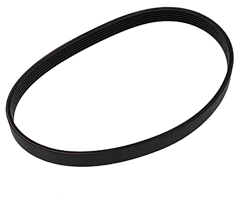 6PJ490 Rasenmäher-Antriebsriemen aus Gummi, schwarz, 14 mm Breite, 490 mm Umfang, geschlossene Schlaufe, Zahnriemen kompatibel mit Qualcast M2E1032M M2E1232M