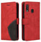 Fatcatparadise Coque pour Samsung Galaxy A20E / A202, Etui en Cuir PU Portefeuille Housse Fermeture Magnétique und Flip Protection Case avec Antichoc TPU, Etui à Rabat, Fentes pour Cartes (Rouge)
