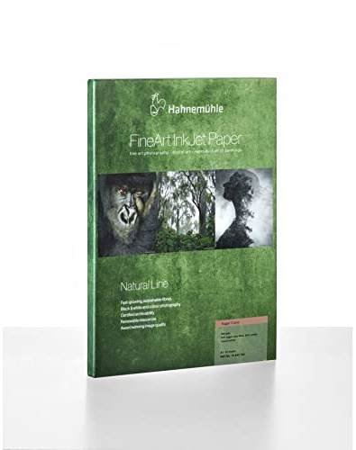 Hahnemühle Sugar Cane Inkjet-Papier, 300 g/m², mattes Fotopapier, naturweiß, DIN A3, 25 Blatt