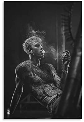 TSALF Wanddeko Poster Kein Rahmen Rapper MGK Wandkunst 60x90cm
