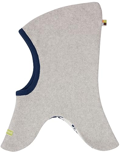 loud + proud Unisex Kinder Lt1 Schlupfmütze Fleece, GOTS Zertifiziert Sturmhaube, Silver, 74-80