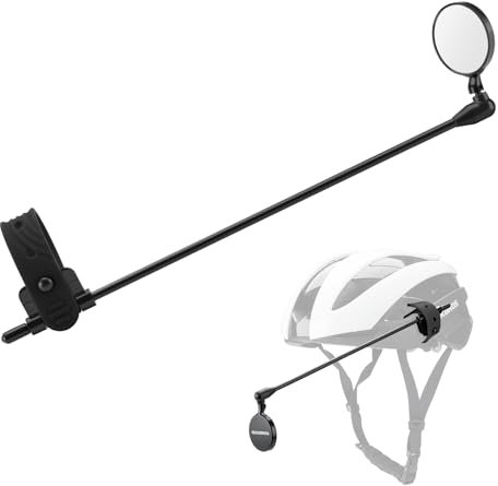 ROCKBROS Helmspiegel, Fahrradspiegel für Helm 360 Grad Verstellbar Fahrrad Rückspiegel Leicht für Radfahren